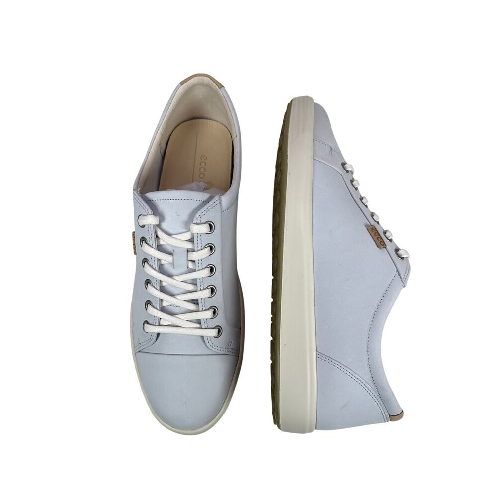 Ecco Soft 7 Casual Sneaker Womens 11-11.5 EU 42 Nubuck Leather Blue Lace Up